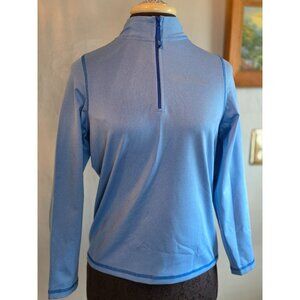 Vineyard Vines S Performance Quarter-Zip Pullover Blue Polyester Blend